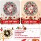 Christmas Wreaths for Indoor and Outdoor Decoration (Red) 14"D x 11"W x 3"H